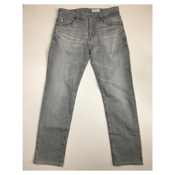 ADRIANO GOLDSCHMIED Italian Cotton Light Gray 5 Pocket DYLAN Slim Straight Jeans - Picture 1 of 11